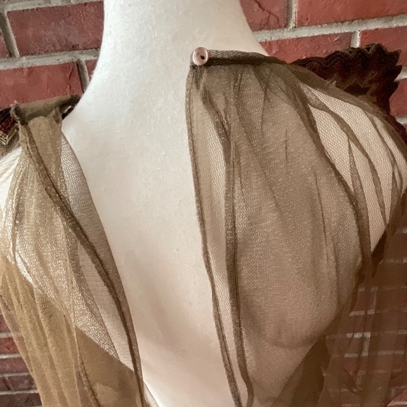 Jean Paul Gaultier Mesh Embroidered Top Made in Italy - Picture 5 of 14